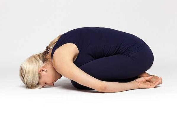 Position of the child (Balasana)
