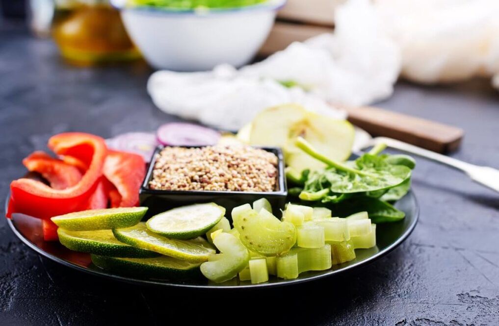 vegetable in the buckwheat diet